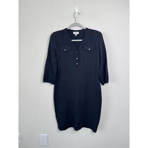 St. John Sport Santana‎ Knit Wool Blend Sweater Sheath Dress Sz S Minimalist